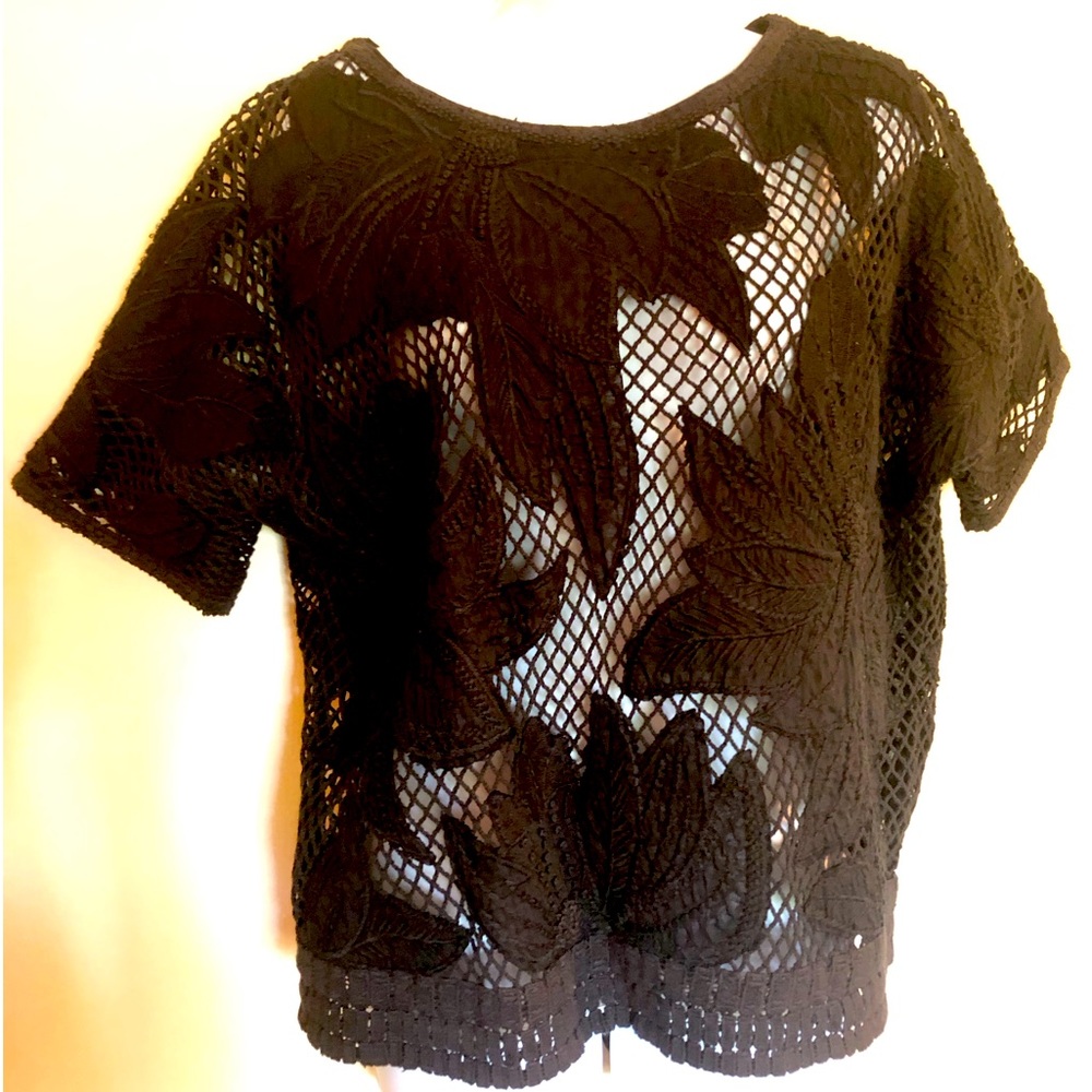 Isabel Marant Etoile hand made black cotton top. EUC